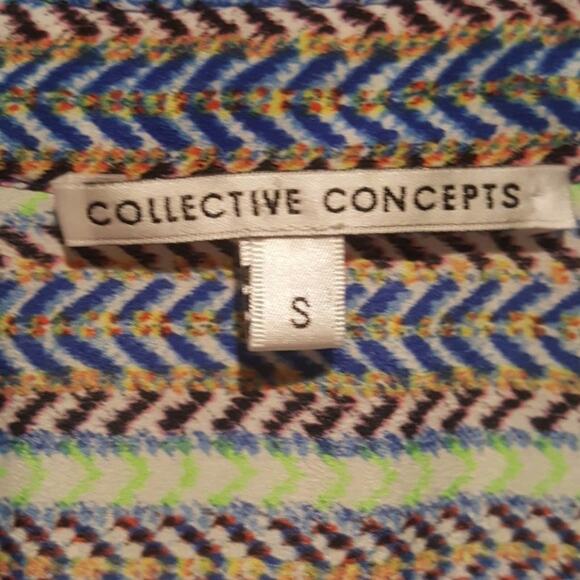 Women's Stitch Fix Collective Concepts Split Neck Blouse Size Small - Picture 4 of 6